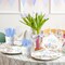 Blue Little Pumpkin Baby Shower Party Set for Boys – Boho Autumn Tableware, Plates, Napkins, Cups, Forks & Knives, Floral Fall Decorations for 24 Guests